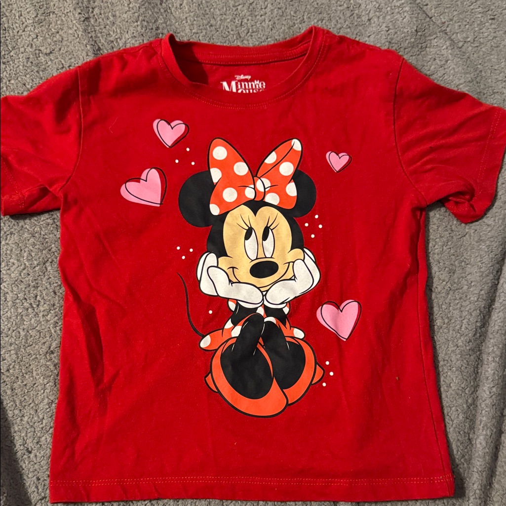 4/5t Disney Minnie Mouse Red Short Sleeve Tee